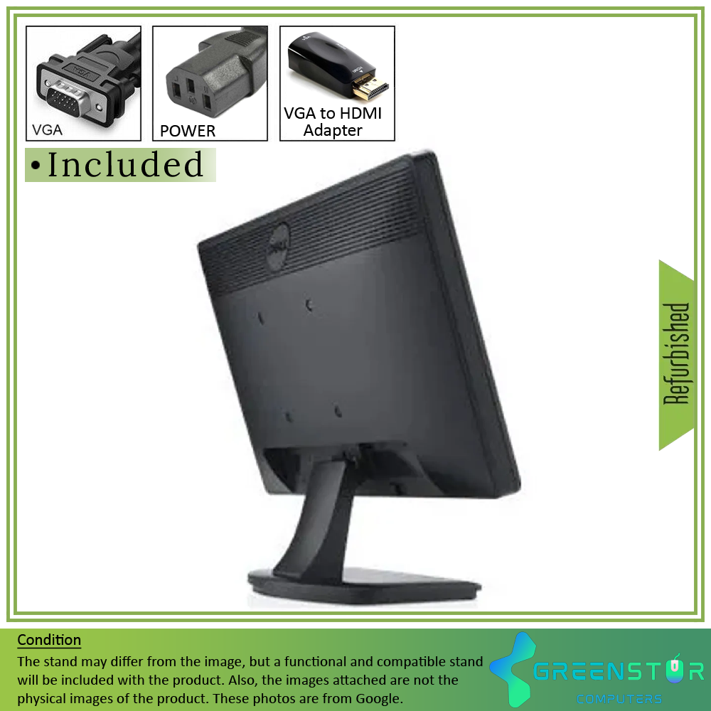  Refurbished(Good) - Dell E1913 19" Widescreen 1440x900 HD LED Backlight LCD TN Monitor